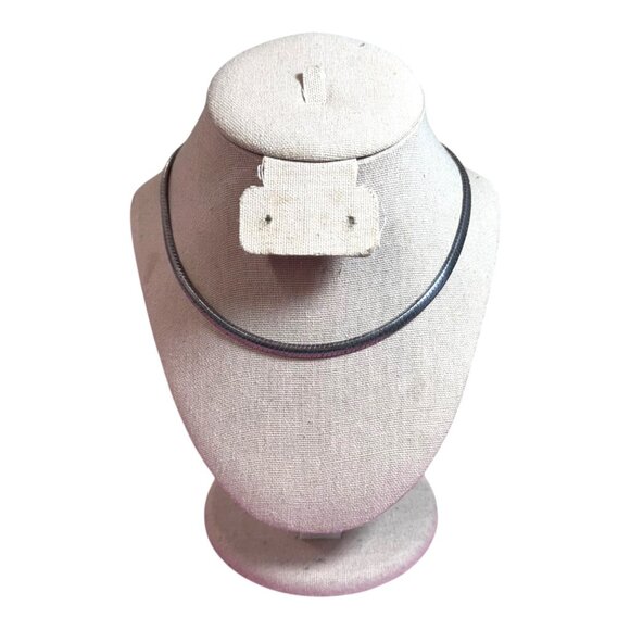 Vintage Classic Milor Italy Sterling Silver 925 Necklace 27G Omega 16” Collar - Picture 2 of 9